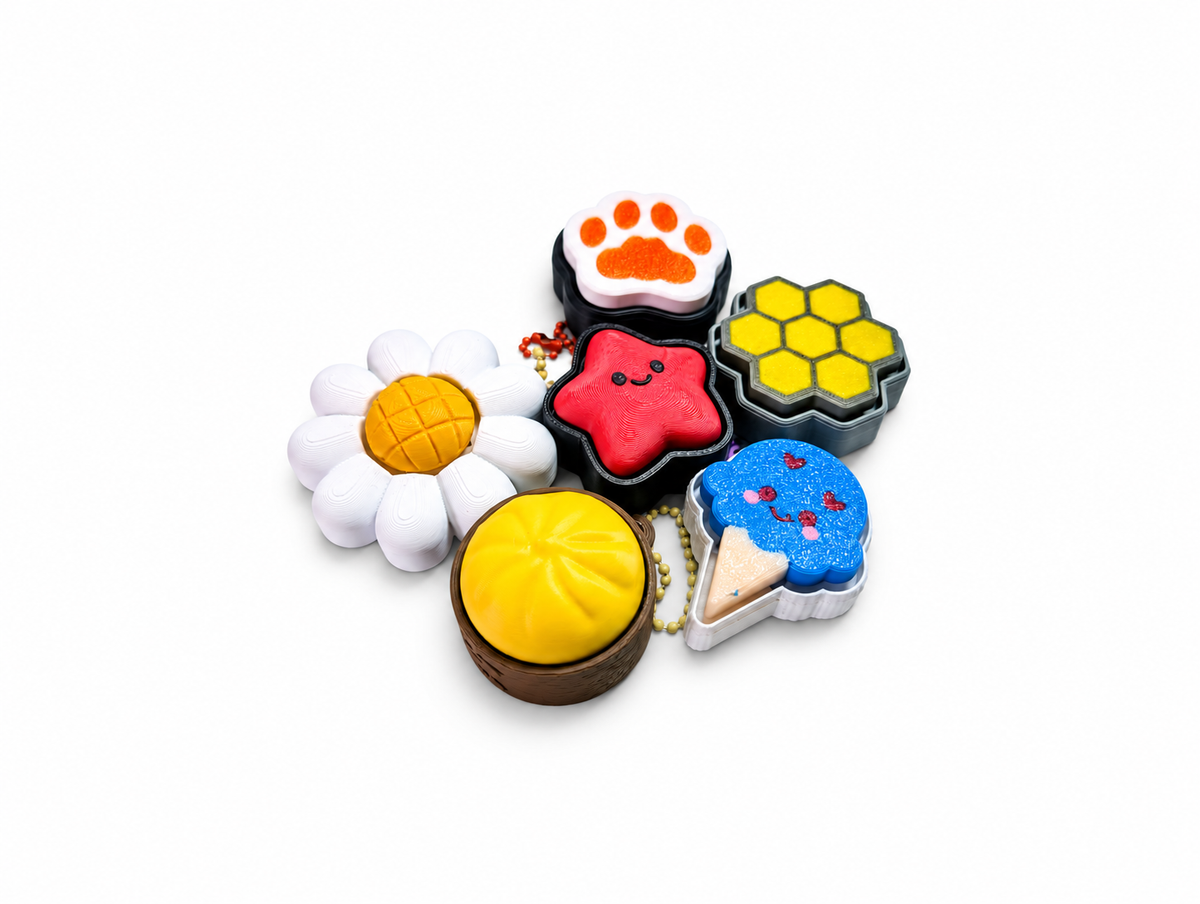 Wiggle3D 3D printed clickers collection