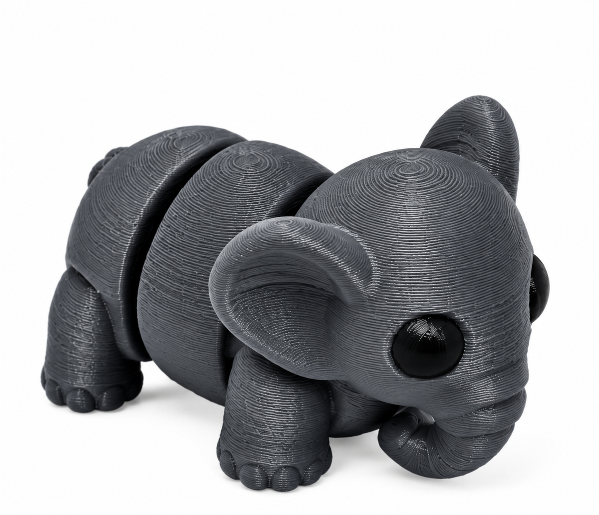 Flexible Baby Elephant – 3D Printed Fidget Toy