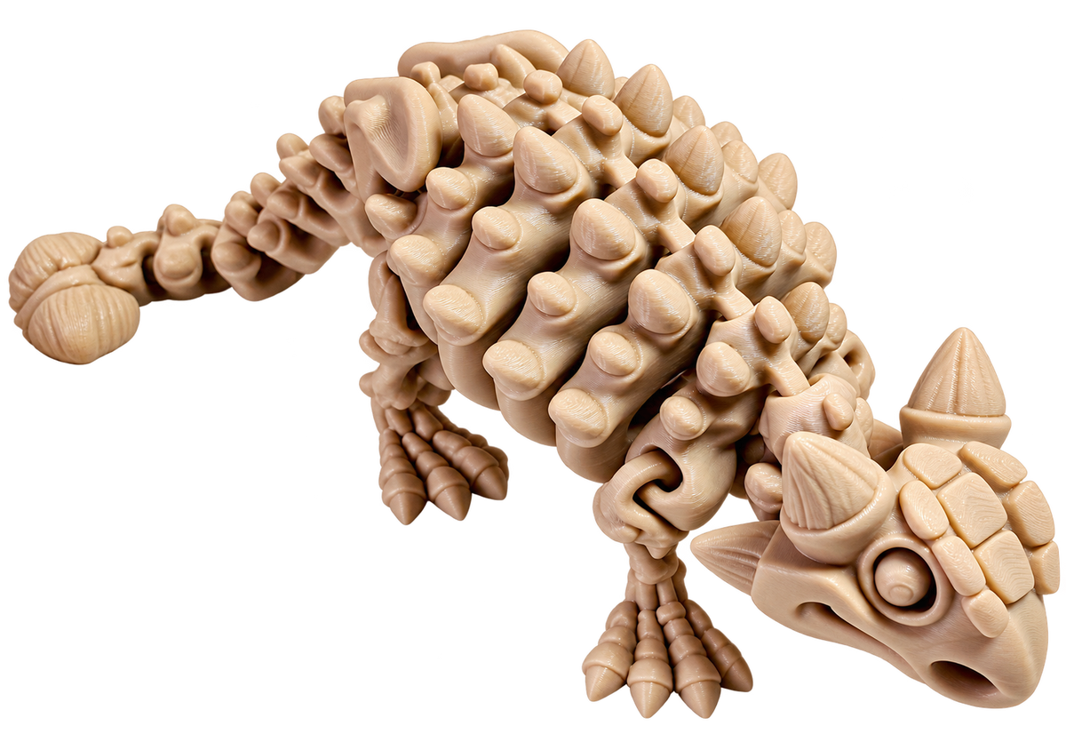 Wiggle3D bone articulated Ankylosaurus dinosaur