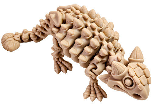 Wiggle3D bone articulated Ankylosaurus dinosaur