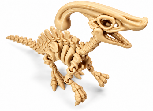 Wiggle3D articulated bone Parasaurolophus dinosaur