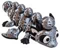 Wiggle3D Moon Dragon in silver, black and white